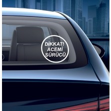 Sticker Usta Dikkat Acemi Sürücü Sticker Araba Oto Motosiklet Karavan Etiket 00167