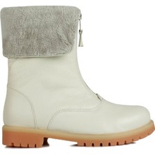 Fitbas 112407 318 Kadın Ten Kürklü Büyük Numara Bot