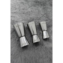 Weather Forecast Çelik 20/40, 25/50, 30/60 ml Kokteyl Bardak 3’lü Jigger CIN438