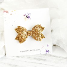 Sahici Anne 4'lü Glittery Fiyonk Saçsız Bebek Toka Seti, 6cm