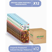 Organik Ruşeymli Sebzeli Burgu Makarna 250GR12PAKET Organic Wheat Vegetable Twisted PASTA250GR12PACK