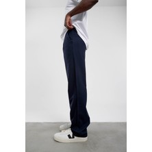 Nomarc Lacivert YP-PAN24066 Kumaş Baggy Pantolon