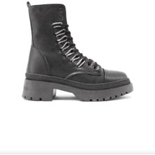 Beety 23BK158.9075 Bej Fermuarlı Yüksek Taban Kadın Postal Bot