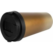 Baylar Kaliteli Çift Katman Paslanmaz Çelik 500 ml Termos Bardak Gold