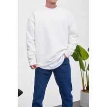 Nomarc Pis Yaka Beyaz Sweatshirt