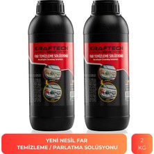 Kraftech Yeni Nesil Buharlı Far Temizleme Sıvısı Far Parlama Solüsyonu Kloroform 2 kg