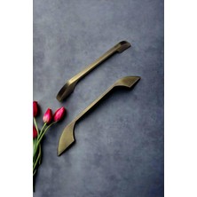 Dizayn House Zebra Model Antik Sarı Eskitme Çekmece ve Dolap Kulpu