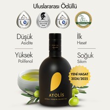 Ayolis Premium Gurme Ayvalık Zeytinyağı 500 Ml Ödüllü Yüksek Polifenollü Erken Hasat Soğuk Sıkım Natürel Sızma Zeytinyağı