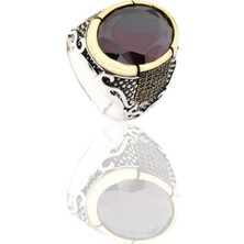 Necati Gün Zirkon Taşlı El Işçilikli Gümüş Erkek Yüzük