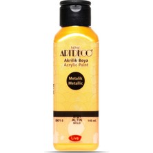 Terra Point Artdeco Metalik Akrilik Boya Altın 3721 - 140ML