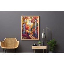 Wood Design World Ahşap Çerçeve 40   x   60 cm Modern Uv Baskı Tablo