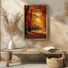 Wood Design World Ahşap Çerçeve 40   x   60 cm Modern Uv Baskı Tablo