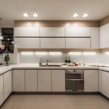 ŞANLED 18W Tasarruflu LED Yuvarlak Beyaz Işık Sıva Altı Slim Panel Tavan Aydınlatma Armatürü-2 Adettir