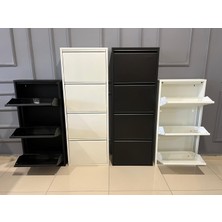 Kaser 3’lü Metal Siyah Ayakkabılık, 3‘lü Ayakkabılık, Siyah Metal Ayakkabılık 3‘lü