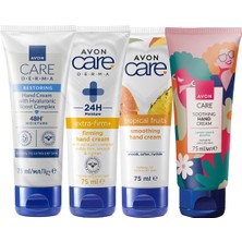 Avon Care Tropical Fruits Soothing ve Derma Dörtlü El Kremi Paketi