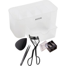 Makyaj Süngeri, Kirpik Kıvırıcı, Kalemtıraş, Cımbız ve Makyaj Organizeri Paketi