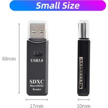 2in1 USB 3.0 Micro Sd Hafıza Kartı - Tf Kart Okuyucu Hub Adaptör Veri Aktarıcı