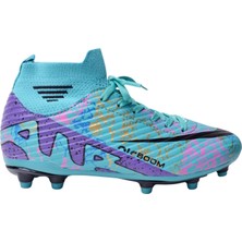 Laliga 565  Turkuaz Mor Desenli Krampon