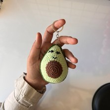 Marifetli Tığım Tığ işi avokado Örgü Anahtarlık / çanta süsü / hediyelik