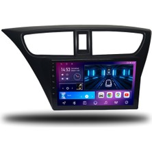 Carplayer Honda Civic Hb Euro 2013-2017 Uyumlu Android Multimedya 6gb Ram 128GB Hafıza