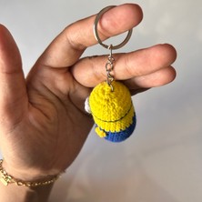 Marifetli Tığım Amigurumi minion Örgü Anahtarlık / anneye hediye / arkadaş hediyesi / çanta süsü