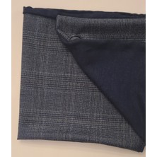 Leylace Yeni Model, Kışlık Lacivert Flanel Yün Kumaş Erkek Boyunluk-4