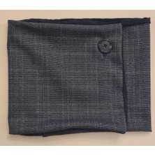 Leylace Yeni Model, Kışlık Lacivert Flanel Yün Kumaş Erkek Boyunluk-4