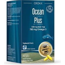 Ocean plus 1200 Mg Omega-3 Balık Yağı 50 Kapsül