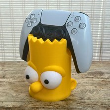 Bart Sımpson Oyun Kol Standı Joystick Tutucu Xbox / Ps4 /ps5 Uyumlu Dekoratif Figür Büst