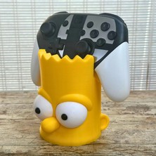 Bart Sımpson Oyun Kol Standı Joystick Tutucu Xbox / Ps4 /ps5 Uyumlu Dekoratif Figür Büst