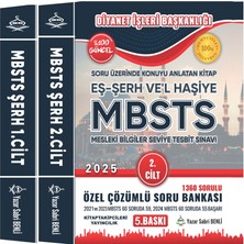 2025 Mbsts Eş Şerh Vel Haşiye Sabri Benli Diyanet Özel Çözümlü Soru Bankası 1360 Sorulu 2 Kitap Toplam 1077 Sayfa