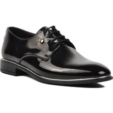 Praff Leather Siyah Rugan Erkek Klasik Ayakkabı