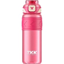 Vagonlife T1020 Tkk Pipetli Süzgeçli Tritan Matara Pembe 1000ML