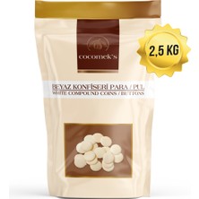 Beyaz Para Pul Çikolata 2.5 kg