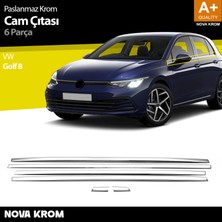 Nova Krom Vw Golf 8.5 Krom Cam Çıtası 6 Prç. 2020 Üzeri