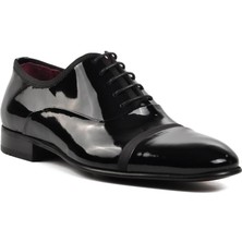 Pierre Loti Ayakmod Siyah Rugan Erkek Klasik Ayakkabı