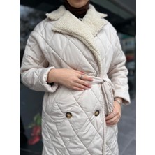 Moda 5534 Kuşaklı Yakası Welsoft Detaylı Mont