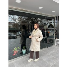 Moda 5534 Kuşaklı Yakası Welsoft Detaylı Mont