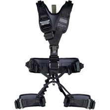 Tactic Master Tactical Full Body Harness Black