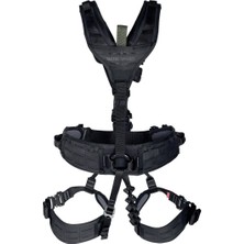 Tactic Master Tactical Full Body Harness Black