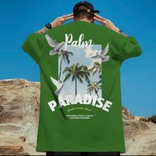 Amor Man Büyük Beden Özel Tasarım Paradise Sırt Baskılı Yeni Stil Battal Erkek T-Shırt