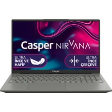 Casper Nirvana X600.7430-8V00T-G-F AMD Ryzen 5-7430U 8GB RAM 500GB NVME SSD Windows 11 Home