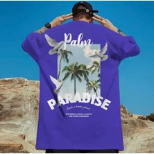 Amor Man Büyük Beden Özel Tasarım Paradise Sırt Baskılı Yeni Stil Battal Erkek T-Shırt
