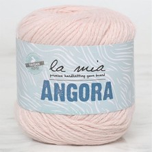 La Mia Angora Pudra Pembe El Örgü Ipi - L185 - 34012