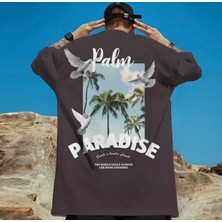 Amor Man Büyük Beden Özel Tasarım Paradise Sırt Baskılı Yeni Stil Battal Erkek T-Shırt