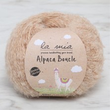 La Mia Alpaca Boucle 50 gr Bej El Örgü Ipi - L308 - 34389