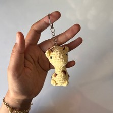 Marifetli Tığım Zürafa Örgü Anahtarlık / Amigurumi