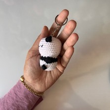 Marifetli Tığım Amigurumi panda Örgü Anahtarlık / 3 d anahtarlık /