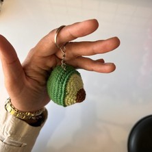 Marifetli Tığım Amigurumi avokado Örgü Anahtarlık