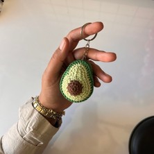 Marifetli Tığım Amigurumi avokado Örgü Anahtarlık